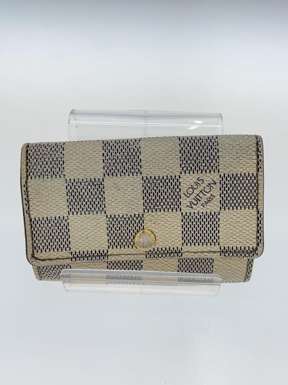 LOUIS VUITTON Multicles Damier Azur White Leather